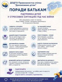 Підтримка дітей у стресових ситуаціях під час війни